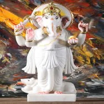  White Marble Ganesh Statue